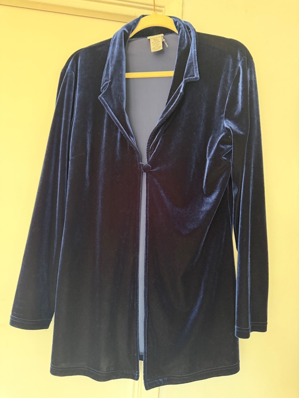 Jacqueline Ferrar Navy Velvet Blazer Jacket